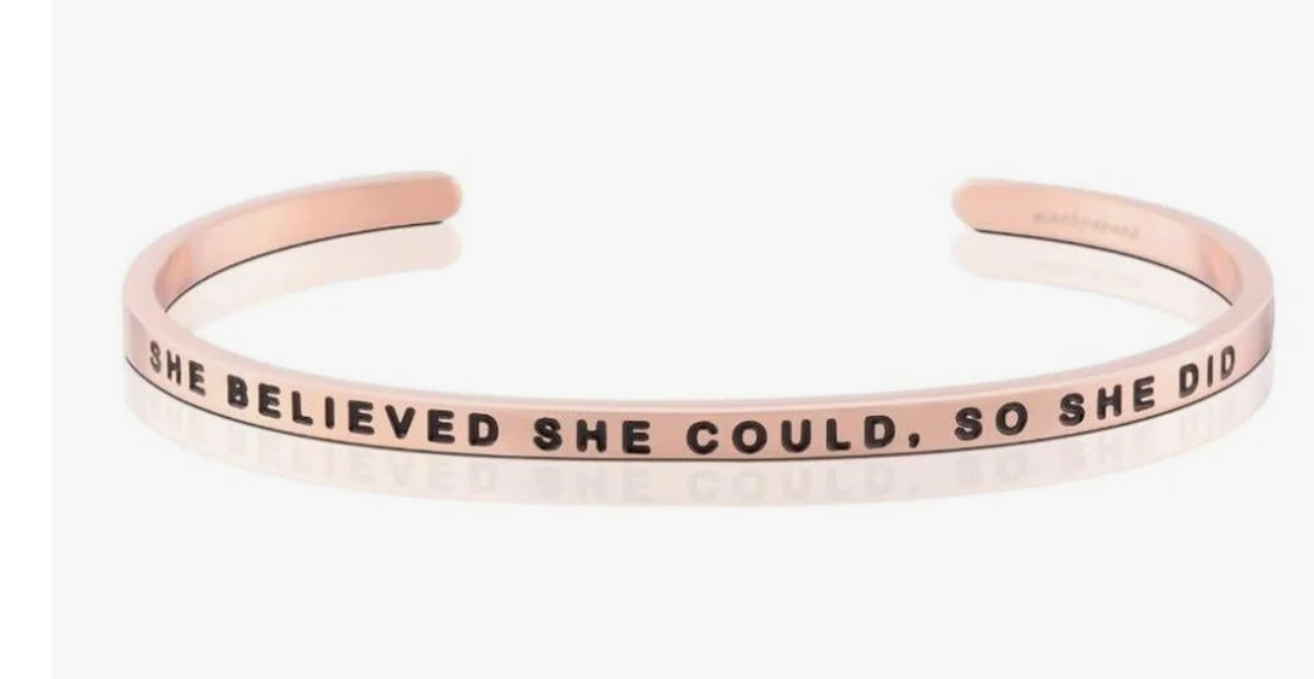 She Believed She Could, So She Did MantraBand