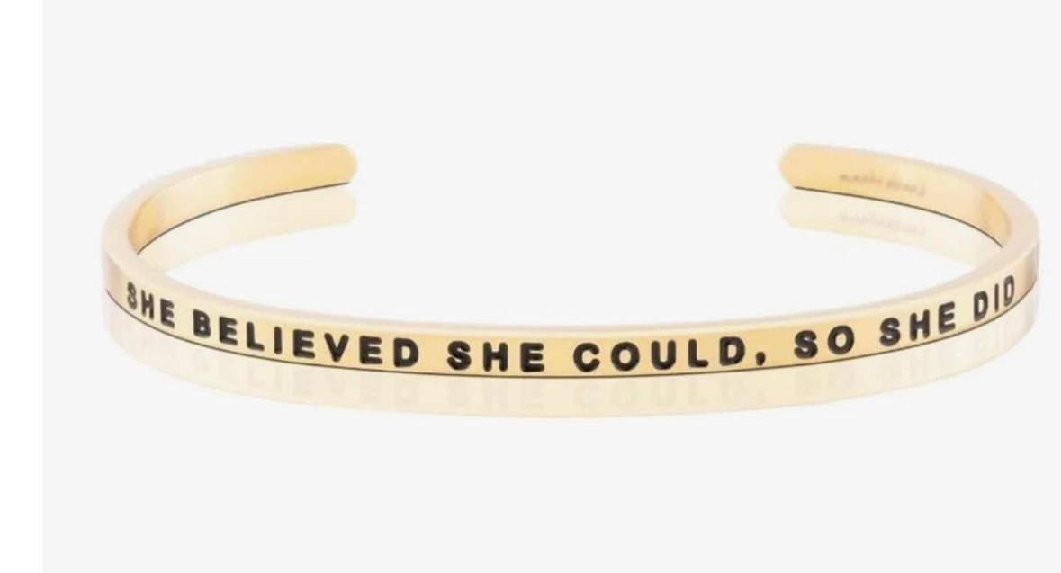 She Believed She Could, So She Did MantraBand