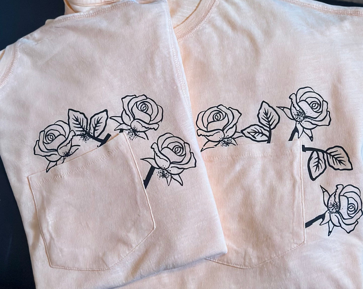 Rose In Your Pocket Short Sleeve Crop Top