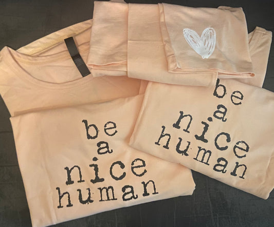 Be A Nice Human Long Sleeve Crop Top