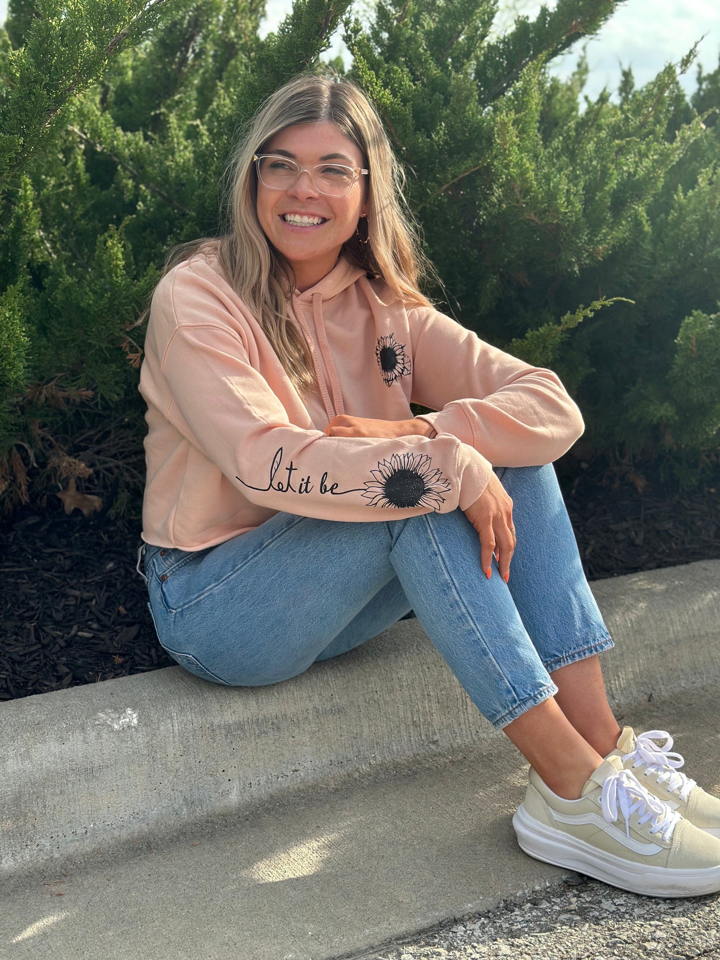 Let It Be Cropped Top Hoodie