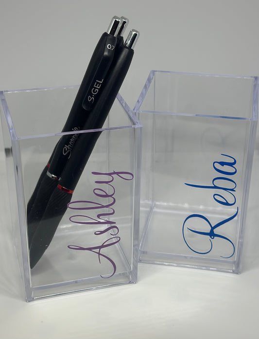 Personalized Acrylic Pen Holder