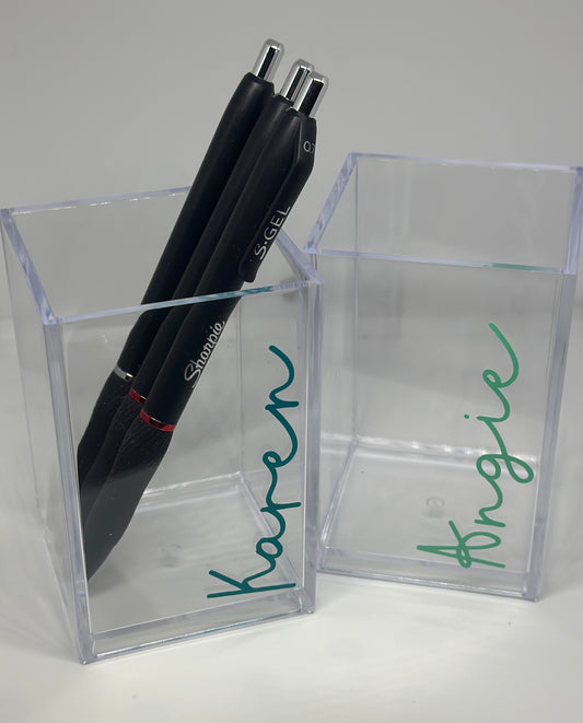 Personalized Acrylic Pen Holder